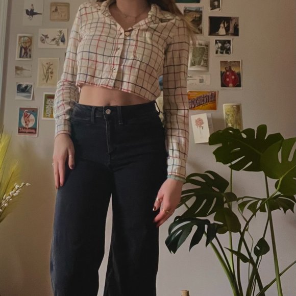 🦢Vintage Plaid Button Up🦢 - Picture 1 of 2